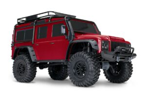 Traxxas TRX-4 LR Defender 1/10 Crawler Brushed Clipless RTR Punane