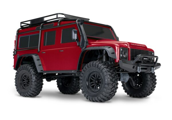 Traxxas TRX-4 LR Defender 1/10 Crawler Brushed Clipless RTR Punane