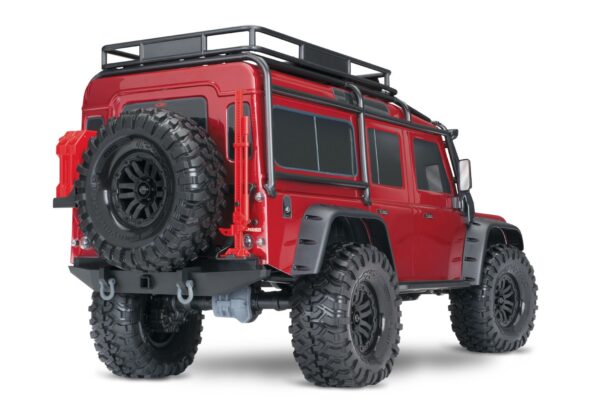 Traxxas TRX-4 LR Defender 1/10 Crawler Brushed Clipless RTR Punane