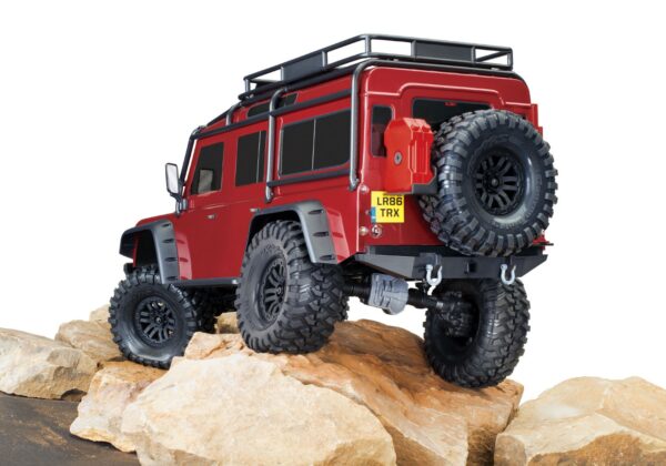 Traxxas TRX-4 LR Defender 1/10 Crawler Brushed Clipless RTR Punane