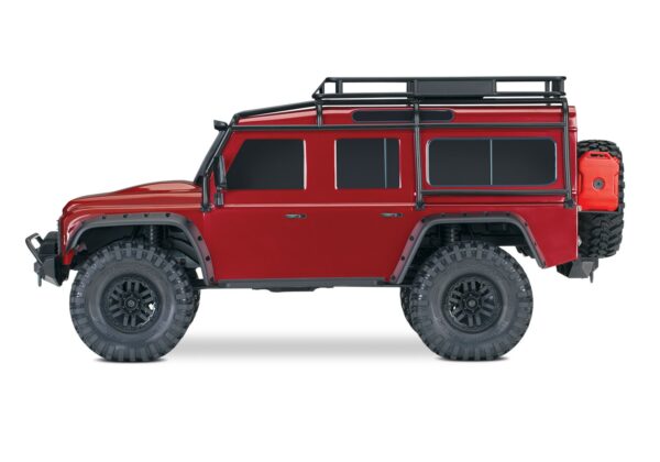 Traxxas TRX-4 LR Defender 1/10 Crawler Brushed Clipless RTR Punane