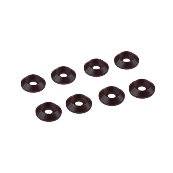 3mm Alu Cap Head Washer (8) Black