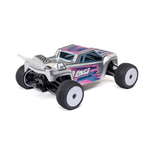 Losi 1/28 Micro-T 2wd RTR Stadium Truck Silver
