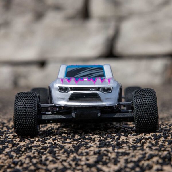 Losi 1/28 Micro-T 2wd RTR Stadium Truck Silver