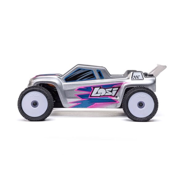 Losi 1/28 Micro-T 2wd RTR Stadium Truck Silver