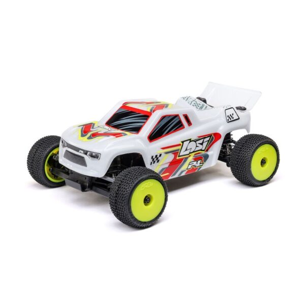 Losi 1/28 Micro-T 2WD RTR White Body mini rc rtr car set