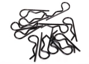 Black Standard-Duty Body Clips (12)
