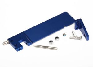 Blue Aluminum Rudder with Hardware