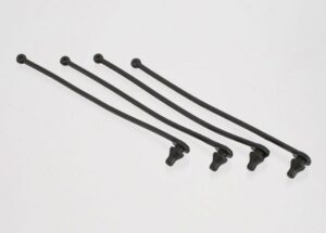 Black Body Clip Retainers (4)