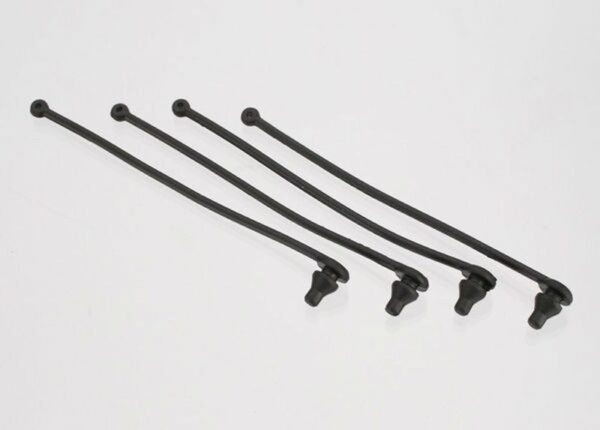 Black Body Clip Retainers (4)