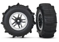 Traxxas Wheels Satin Chrome Beadlock Paddle (2)