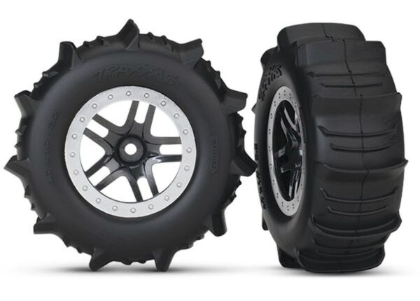 Traxxas Wheels Satin Chrome Beadlock Paddle (2)