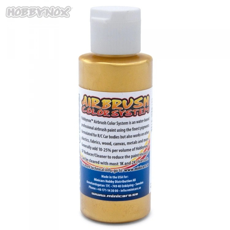 Aerograafi värv Pearl Gold 60ml #HN24020 Hobbynox 1 Airbrush Color Pearl Gold 60ml #HN24020 Hobbynox