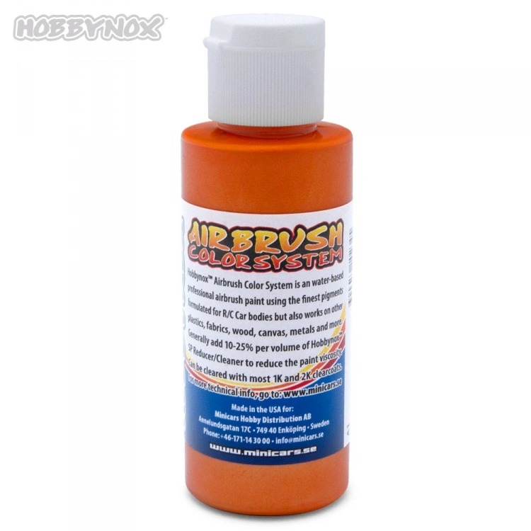 Aerograafi värv Pearl Orange 60ml #HN24030 Hobbynox 1 Airbrush Color Pearl Orange 60ml #HN24030 Hobbynox