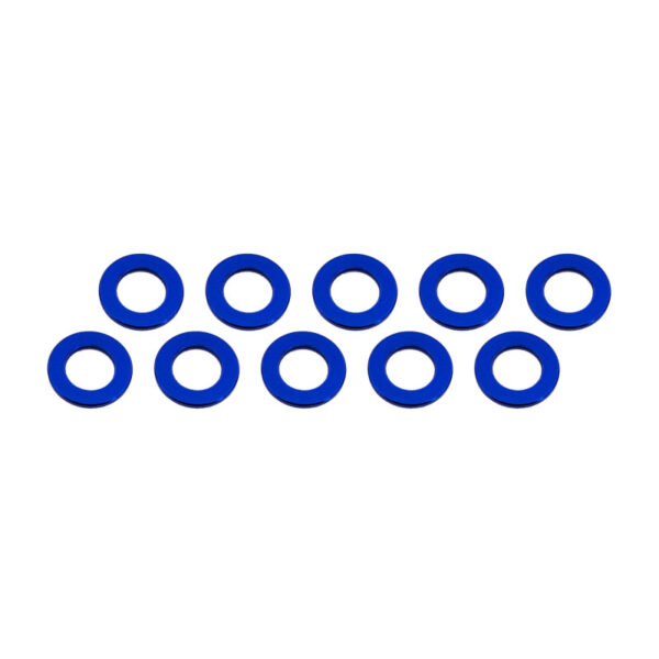 Alu Washer 3x6x0.5mm (10) Blue