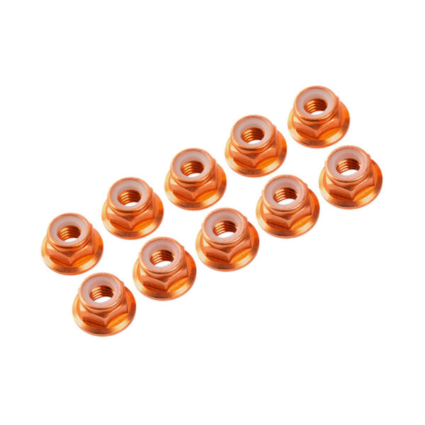 3mm Alu Nylon Mutter Kraega (10) Oranz