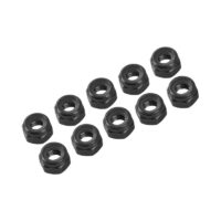 4mm Alu Nylon Nut (10) Black