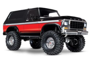 Traxxas TRX-4 Ford Bronco 1979 1/10 Crawler Brushed Clipless RTR Punane
