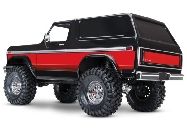 Traxxas TRX-4 Ford Bronco 1979 1/10 Crawler Brushed Clipless RTR Punane