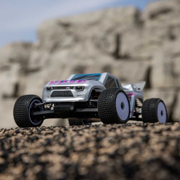 Losi 1/28 Micro-T 2wd RTR Stadium Truck Silver