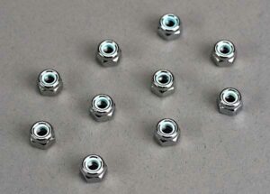 Nuts 4mm Nylon Lock (10) - Traxxas TRX1747