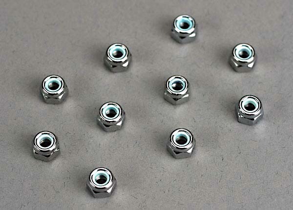 Nuts 4mm Nylon Lock (10) - Traxxas TRX1747 1 Nuts 4mm Nylon Lock (10) - Traxxas TRX1747