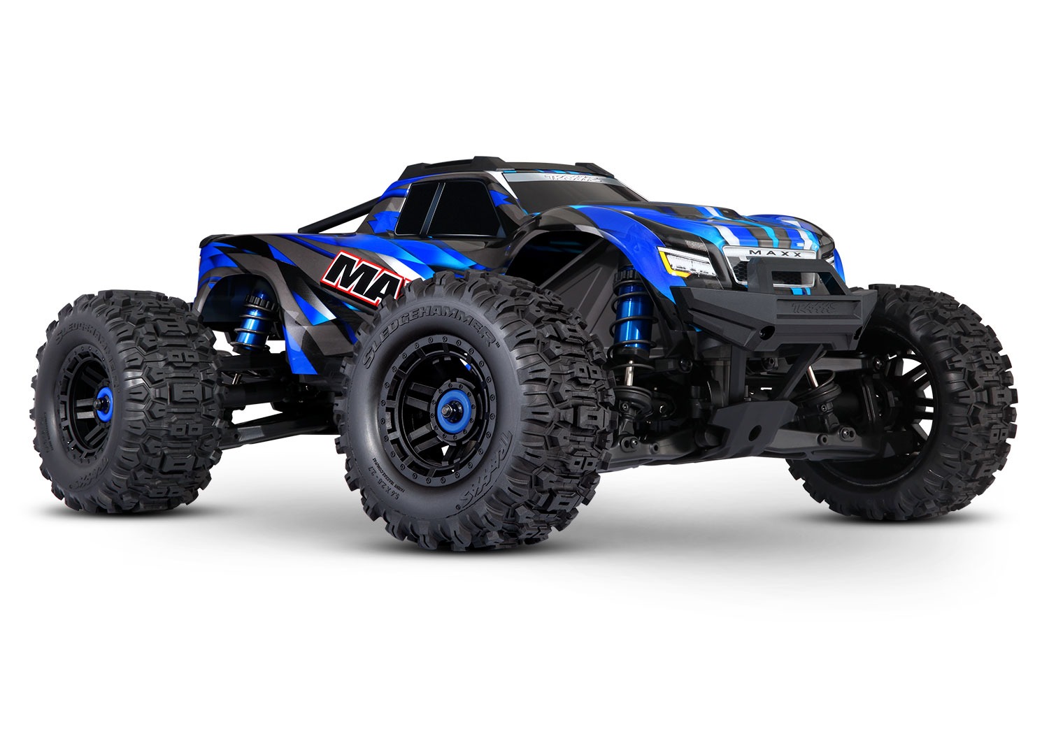 Traxxas Maxx Traxxas Maxx 4x4 1/10 Monster Truck Brushless RTR Blue 1 Traxxas Maxx 4x4 1/10 Monster Truck Brushless RTR Blue