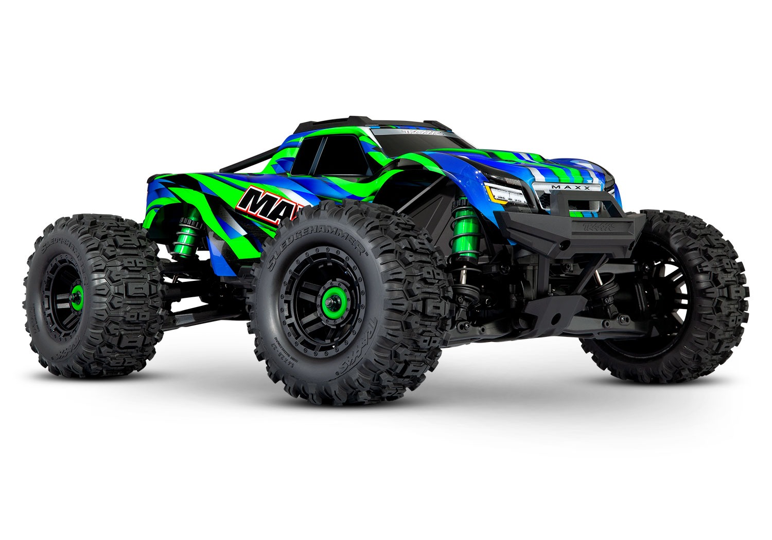 Traxxas Maxx 4x4 1/10 Monster Truck Brushless RTR Green 1 Traxxas Maxx 4x4 1/10 Monster Truck Brushless RTR Green