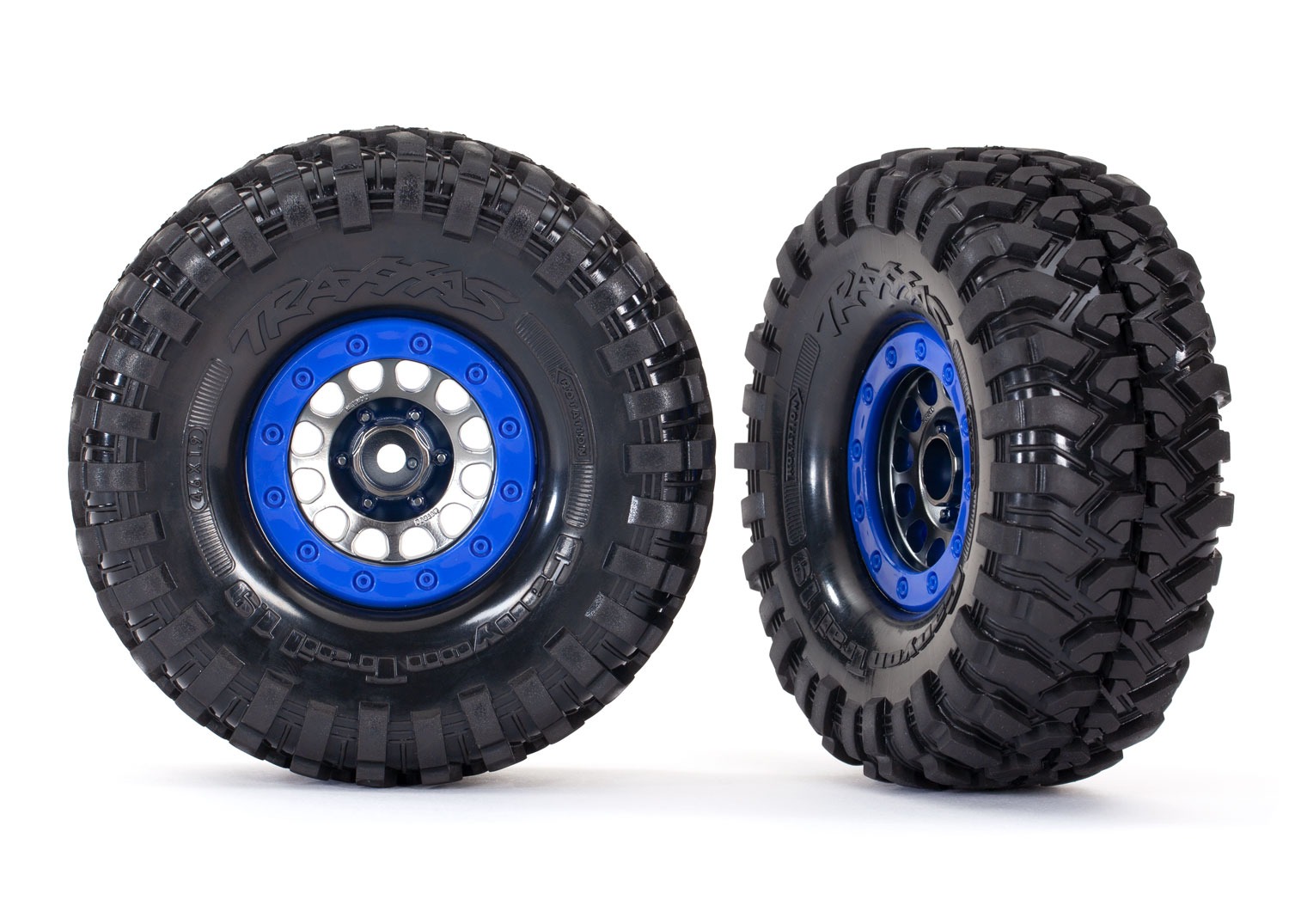 Traxxas Renkaat + Vanteet 1.9" Black Chrome Method (2) #TRX8182 1 Traxxas Wheels + Tires 1.9" Black Chrome Method (2) #TRX8182