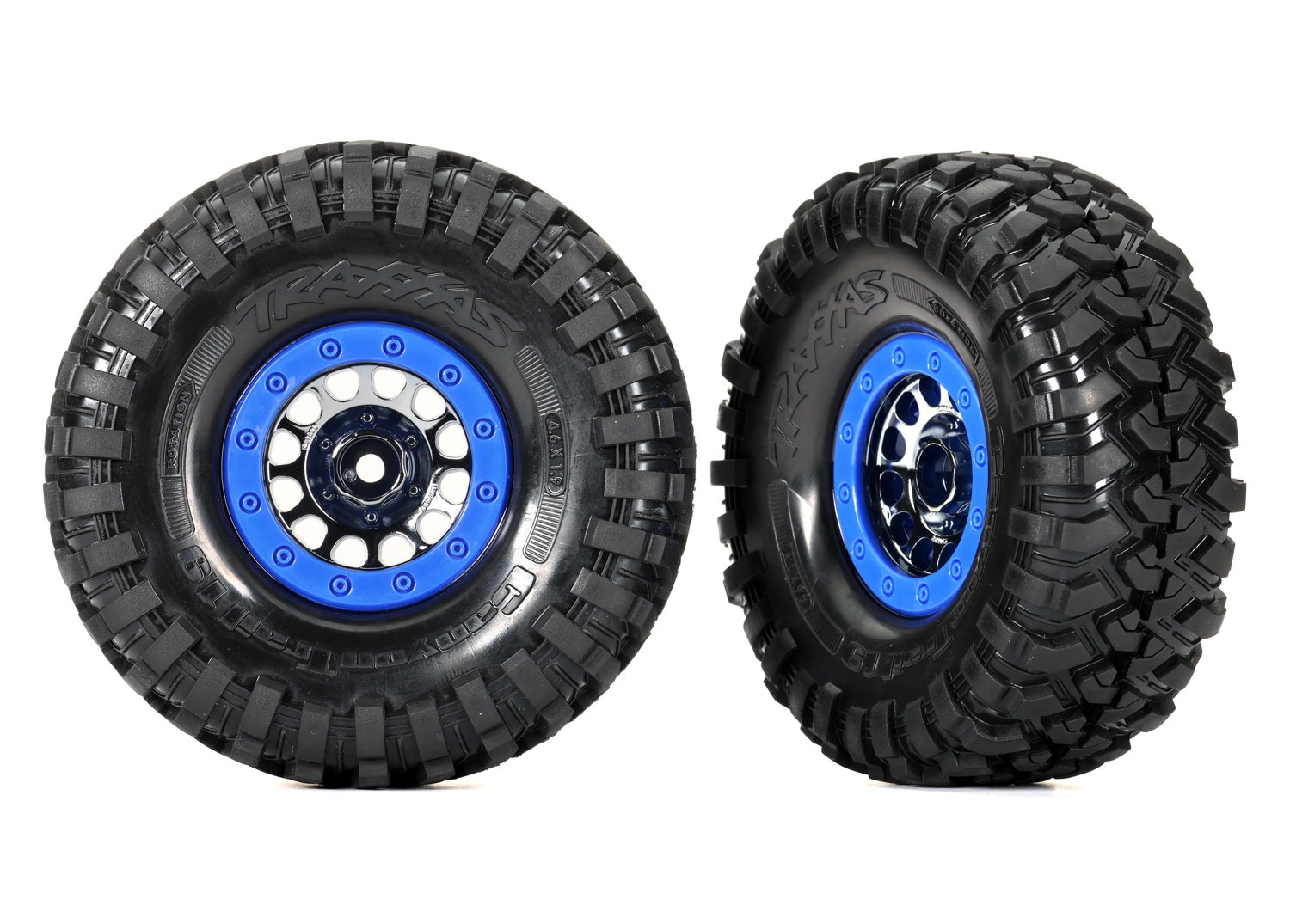 Traxxas Renkaat + Vanteet 1.9" Satin Black Chrome Method (2) #TRX8182A 1 Traxxas Wheels + Tires 1.9" Satin Black Chrome Method (2) #TRX8182A