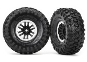 Traxxas Wheels w/ Canyon Trail Tires 1.9" Black & Satin TRX (2) #TRX8272X