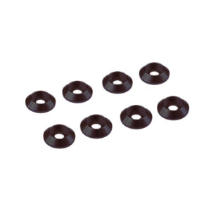 Ultimate Racing 3mm Black Alu Cap Head Washer (8) #UR1521-N
