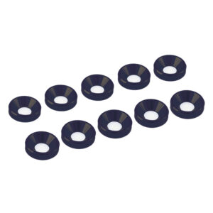Ultimate Racing 3mm Black Alu Washer (10) #UR1501-N
