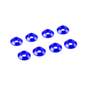 Ultimate Racing 3mm Blue Alu Cap Head Washer (8) #UR1521-A