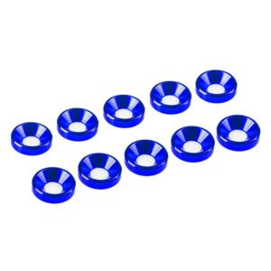 Ultimate Racing 3mm Blue Alu Washer (10) #1501-A