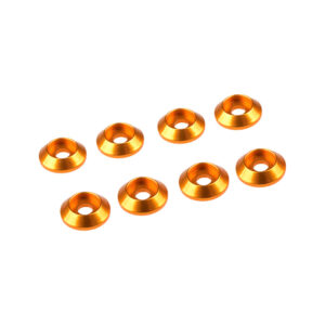 Ultimate Racing 3mm Golden Alu Cap Head Washer (8) #UR1521-G