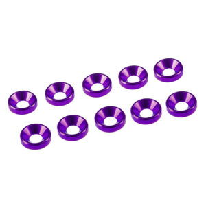 Ultimate Racing 3mm Purple Alu Washer (10) #UR1501-P