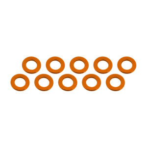 Ultimate Racing 3x6x0.5mm Orange Alu Washer (10) #UR1504-G