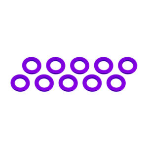 Ultimate Racing 3x6x0.5mm Purple Alu Washer (10) #UR1504-P