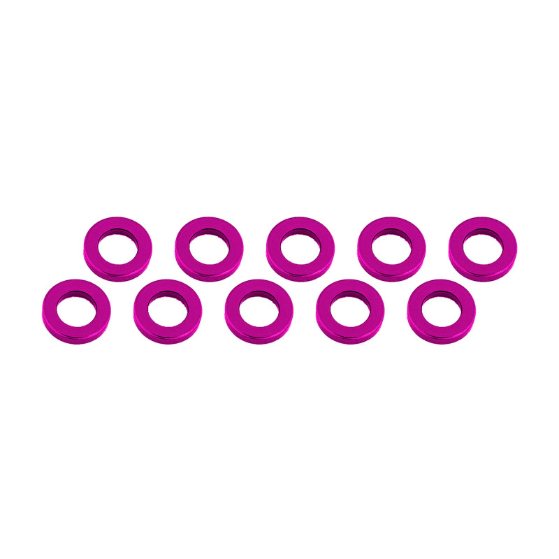 Ultimate Racing 3x6x1mm Pink Alu Washer (10) #UR1505-PK 1 Ultimate Racing 3x6x1mm Pink Alu Washer (10) #UR1505-PK