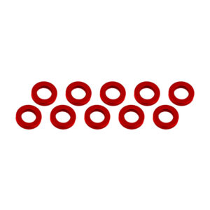 Ultimate Racing 3x6x1mm Red Alu Washer (10) #UR1505-R