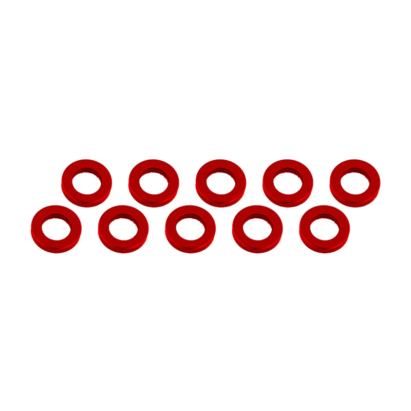Ultimate Racing 3x6x1mm Red Alu Washer (10) #UR1505-R 1 Ultimate Racing 3x6x1mm Red Alu Washer (10) #UR1505-R