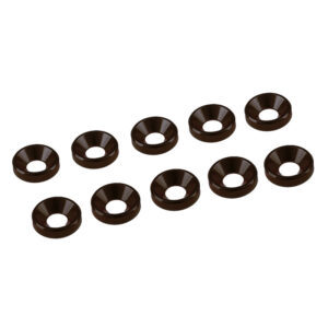 Ultimate Racing 4mm Black Alu Washer (10) #UR1511-N