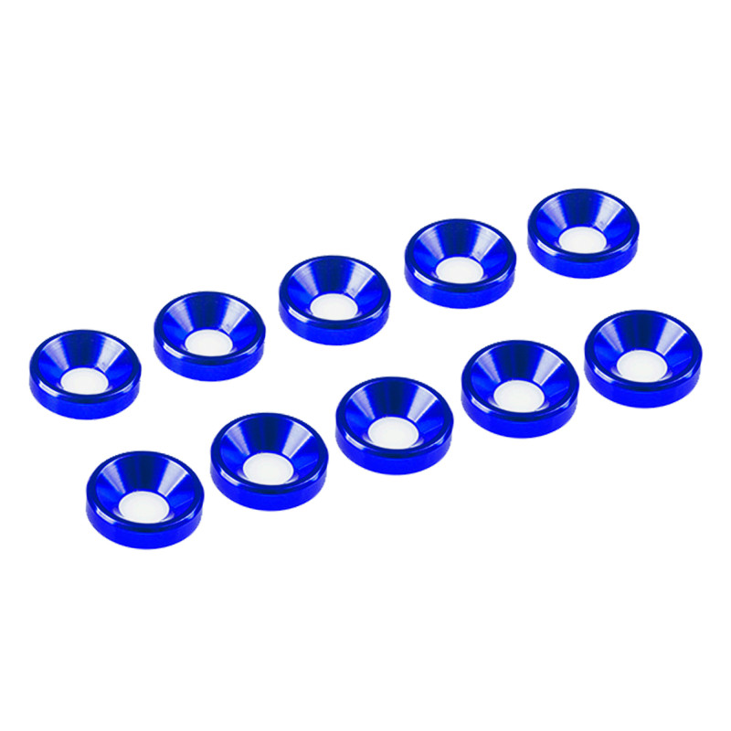 Ultimate Racing 4mm Blue Alu Washer (10) #UR1511-A 1 Ultimate Racing 4mm Blue Alu Washer (10) #UR1511-A