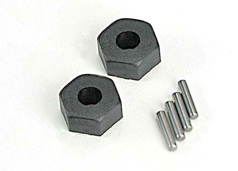 Pyörän kuusionapakotelot 12 mm (2 kpl) - Traxxas TRX1654 1 Wheel Hex Hubs 12mm (2) - Traxxas TRX1654