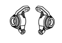 Absima 1610105 Rear Hubs L/R