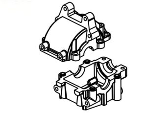 Absima 1610106 Front Gear Box