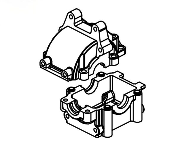 Absima 1610107 Rear Gear Box