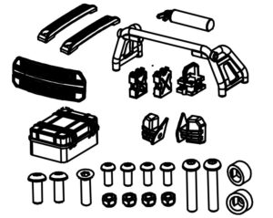 Absima 1610119 Body Shell Attaschment Parts