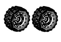 Pre-glued Tire Set 1610125 Absima Rc Car Tires